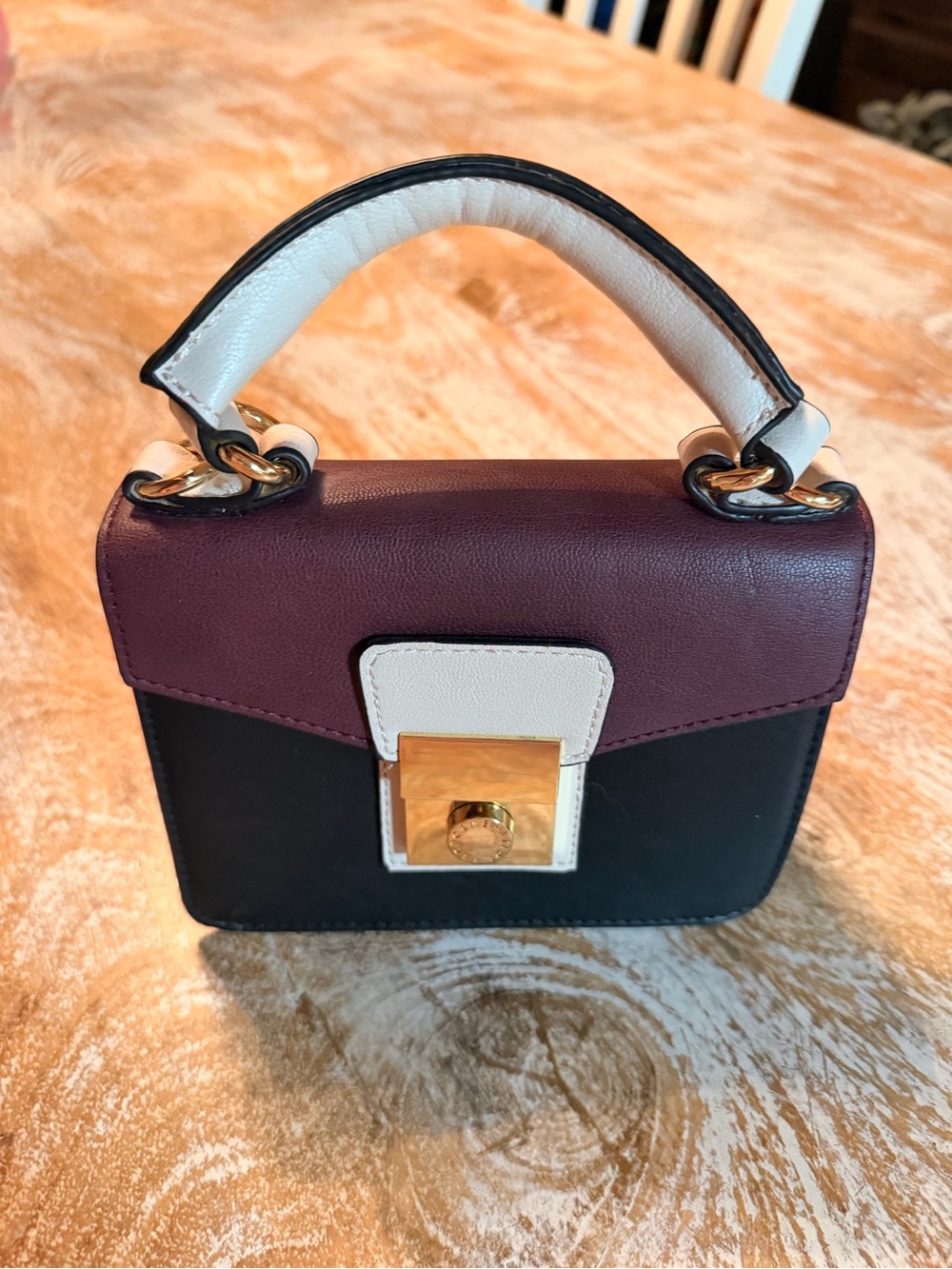 BCBG Colorblock Top-Handle Mini Bag